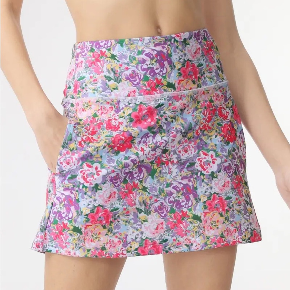 Floral Print Skort with Pockets 🔴